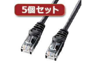サンワサプライ 【5個書き割り】 サンワサプライ 種族6UTPLAN有線テレビ 天使の都市-Y6-10BKX5