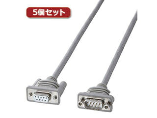 サンワサプライ 【5個仕掛ける】 サンワサプライ RS-232C取りひろげる有線テレビ(2m) KRS-443FM2KX5