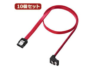 サンワサプライ 【10個仕掛ける】 サンワサプライ 下L型禾穀類ATA3有線テレビ TK-SATA3-05SLX10
