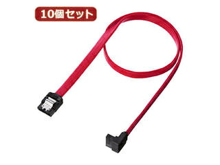 サンワサプライ 【10個仕掛ける】 サンワサプライ 上L型禾穀類ATA3有線テレビ TK-SATA3-05ULX10