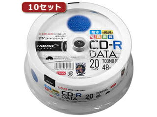 HIDISC/ハイディスク 【10セット】HI DISC CD-R(データ用)高品質 20枚入 TYCR80YPW20SPX10｜ムラウチ