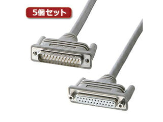 サンワサプライ 【5個書き割り】 サンワサプライ RS-232C有線テレビ(25pin取りひろげる用・3m) KRS-002KX5