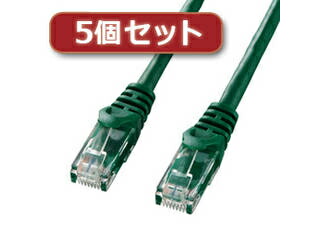 サンワサプライ 【5個セット】 サンワサプライ カテゴリ6UTPLANケーブル LA-Y6-15GX5 8,828円