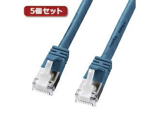 サンワサプライ 【5個仕掛ける】 サンワサプライ ツメ折れ押しとどめる科目5eSTPLAN有線テレビ KB-STPTS-10BLX5
