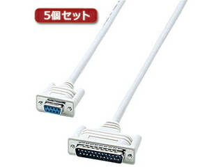 サンワサプライ 【5個セット】 サンワサプライ RS-232Cケーブル KRS-423XF1KX5 8,159円