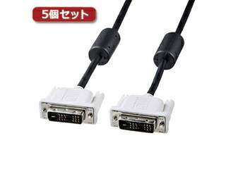 サンワサプライ 【5個セット】 サンワサプライ DVIシングルリンクケーブル KC-DVI-15SLX5｜ムラウチ