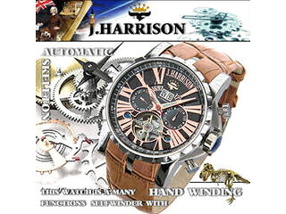 J.HARRISON J.HARRISON 多機能付ビッグテンプ自動巻&手巻き JH-033PB｜ムラウチ