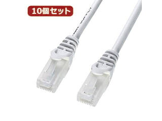 サンワサプライ 【10個書き割り】サンワサプライ ツメ折れ押しとどめるCAT5eLAN有線テレビ 天使の都市-Y5TS-07X10