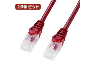 サンワサプライ 【10個書き割り】サンワサプライ ツメ折れ押しとどめるCAT5eLAN有線テレビ 天使の都市-Y5TS-07RX10