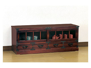 ★状態〇 昭和 レトロ 家具 茶箪笥 H51.5xW90xD38.5 ローボード ☆状態〇 昭和 レトロ 家具 茶箪笥 H51.5xW90xD38.5 ローボード