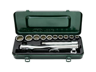 ASAHI TOOLS 旭金属工業 レボウェイブソケットレンチセット12.7□×14PCS VO4200