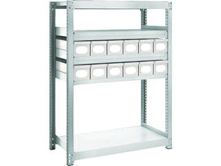 TRUSCO/トラスコ中山 【代引不可】M2型軽中量棚 H1800 スチール引出付 小X12 M2-6337-A12