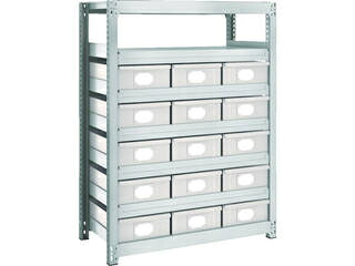 TRUSCO/トラスコ中山 【代引不可】M2型軽中量棚 H1800 スチール引出付 大X15 M2-6348-B15