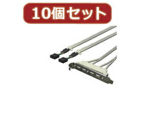 変換名人 変換名人 【10個セット】 PCIブラケット用USB延長端子 PCIB-USB4X10