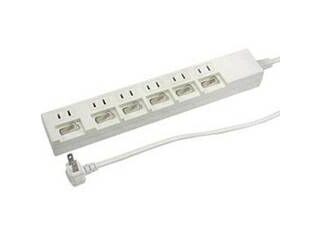 YAZAWA YAZAWA 【10個セット】個別スイッチ付節電タップ Y02662WHX10 12,214円