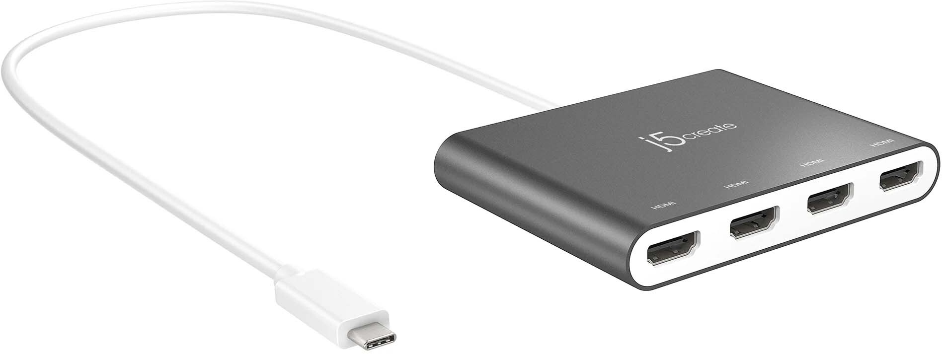 j5 create USB-C to 4界面 HDMI マルチモニターアダプター JCA366