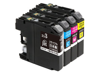 JIT/ジット ブラザー LC213-4PK 4色パック対応 リサイクルインク JIT-B2134P