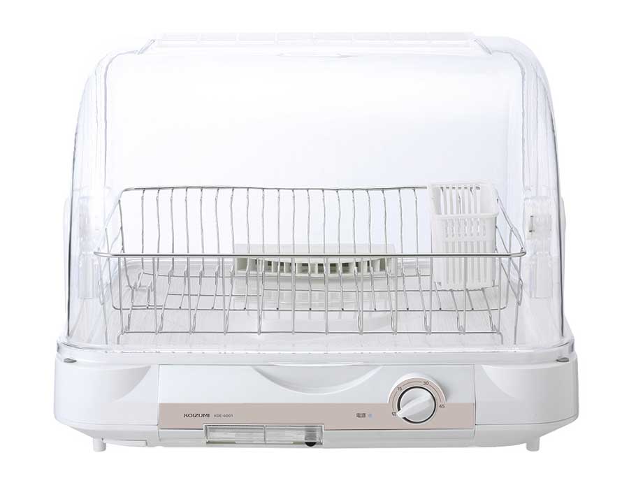 KOIZUMI 小泉成器 KDE-6001/W(ホワイト)　食器乾燥器(6人分収納)