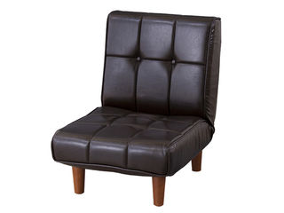 東谷 ROOM ESSENCE アメリカンポップな雰囲気を演出 LOGO ロゴ LEATHER レザー調 フロアソファ RKC-937LBR メーカー直送 同梱不可 カード決済のみ対応 沖縄・北海道・離島お届け並びに時間指定不可