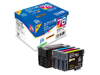 JIT/ジット エプソン EPSON 集積回路4CL76 4色仕掛ける相応う ジットリサイクルインク JIT-AE764P 【jitepson】