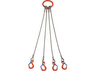 TAIYO/大洋製器工業 4本吊 ワイヤスリング 3.2t用×2m 4WRS 3.2TX2
