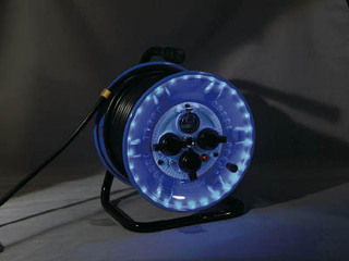 NICHIDO 日動工業 防雨型電工ドラム LEDラインドラム 青 NPWL-EK33-B