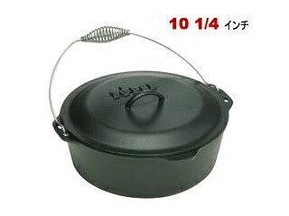 【大人気！アウトドアキッチン用具】 LODGE ロッジ LOGIC/ロジック L8DO3 キッチンオーヴン 10 1/4インチ IH対応 シーズニング(慣らし)済みのため、製造過程において微小孔・油玉ができますが、これらは製品不良ではありません