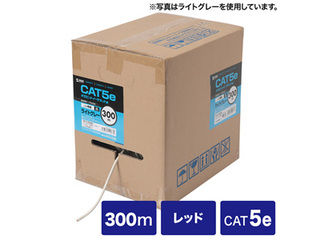 SANWA SUPPLY サンワサプライ カテゴリ5eUTP単線ケーブルのみ 300m レッド KB-T5-CB300RN|ムラウチ