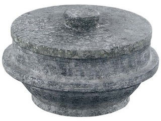 長水　遠赤　石焼釜（石蓋付）補強リング無　２０cm｜ムラウチ