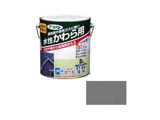 ASAHIPEN/アサヒペン 水性 かわら用 3L 日本瓦銀
