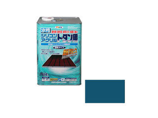 ASAHIPEN/アサヒペン 水性シリコンアクリルトタン用 14L オーシャンブルー｜ムラウチ