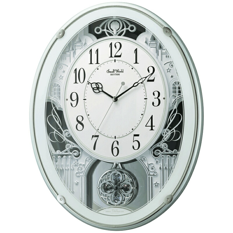 楽天市場】☆即納【RHYTHM】リズム時計 電波 掛時計 4MN543RH18