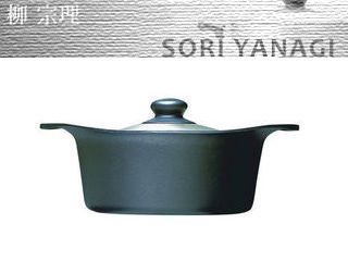 YANAGI DESIGN/柳デザイン 南部鉄鍋　深型22cm　ステンレスふた付 【yanaginambu】【南部鉄器】【なべ】【nabe17】