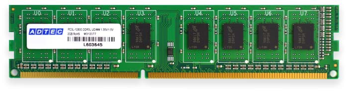 ADTEC アドテック デスクトップPC用メモリ DDR3-1600 UDIMM 4GB 省電力 ADS12800D-H4G