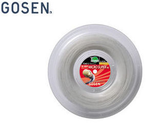 GOSEN/ゴーセン TS4012W 2ミクロスーパ16Ｌ 庭球用 【220m】 （白いこと）