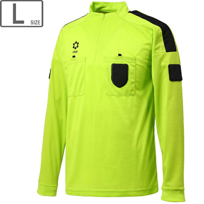 sfida スフィーダ 【ユニ一発やる】審判員ティーシャツ L/S 長袖【L大いさ】【ACID LIME】SA22835