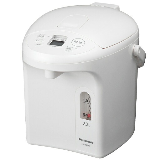 Panasonic パナソニック NC-BJ225(W) マイコン沸騰ジャーポット 2.2L 「2段階給湯」&「カフェ給湯」 用途に合わせて便利に湯沸かし「お好み温調」|ムラウチ