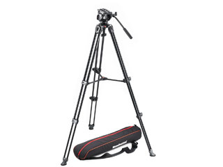 Manfrotto マンフロット MVK500AM 映像媒体一揃いの道具 ツイン3段軽銀 MS印字機
