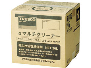 TRUSCO/トラスコ中山 【代引不可】αマルチクリーナー 20L (1個\u003d1箱) ALP-MPCB