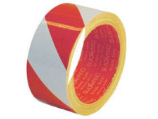 maxell マクセル SLIONTEC/スリオンテック 危険表示用反射テープ 90mm×10m(赤/白) 965100-RW-00-90X10