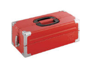 TONE トネ ツールケース(メタル) V形2段式 433X220X160mm レッド BX322S|ムラウチ
