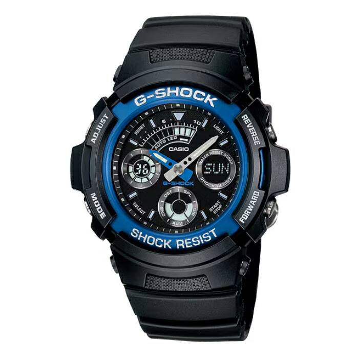 CASIO カシオ Gぼうぜん自失 AW590続きもの AW-591-2AJF G-SHOCK AW-590 SERIES 【置き目売りわたす店】