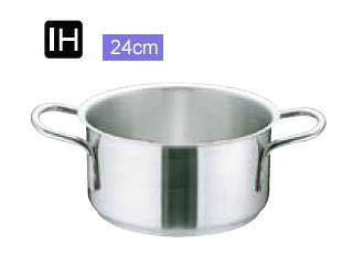 ムラノインダクション 【IH対応業務用鍋】 AST-H904　外輪鍋（蓋無）/内径24cm