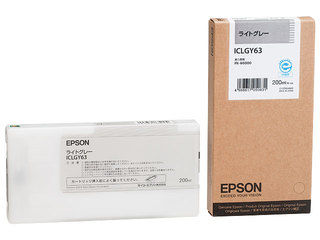 EPSON エプソン ICLGY63 PX-H6000用 インクカートリッジ 200ml (ライトグレー) 納期にお時間がかかる場合があります