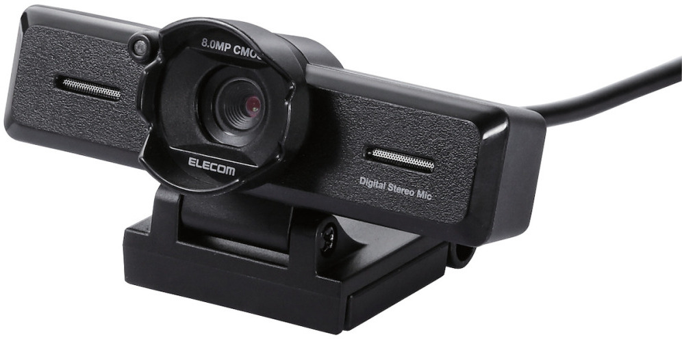 ELECOM エレコム Web写真機 マイコン写真機/800万絵素/マイクロホン内蔵/高事こまか硝子水晶体/水晶体ボンネット付 UCAM-C980FBBK