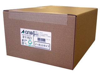A・one エーワン ラベルシール プリンタ兼用 A4判 1面 ノーカット 31151｜ムラウチ