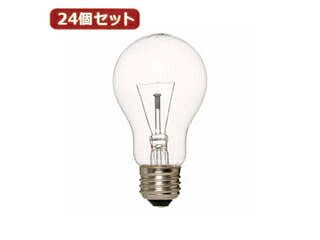 YAZAWA YAZAWA 【24個セット】 長寿命クリア40W形 L100V40WCLX24