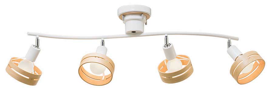 INTERFORM インターフォルム LT-5273-WH(ホワイト)　Arche アーチェ ※LED電球(電球色)×4付き・リモコン付き