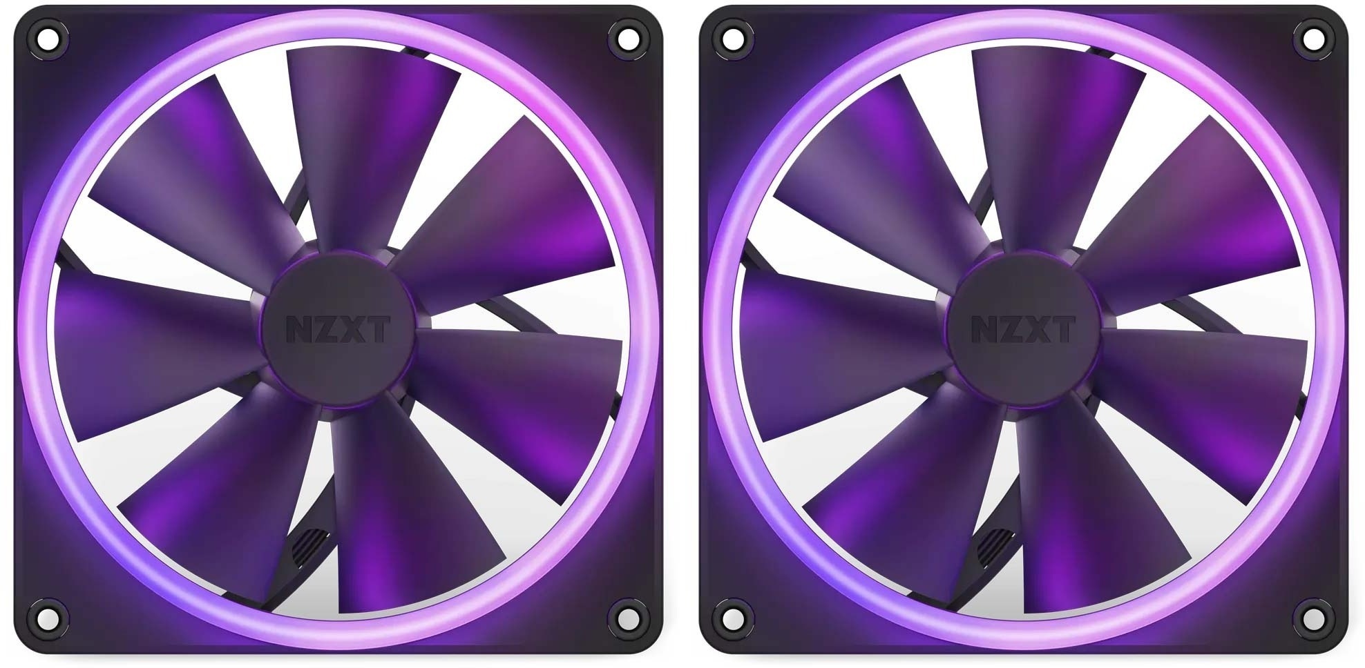 NZXT ケースファン F140 RGB Twin Pack 140mm x2パック・ブラック RF-R14DF-B1