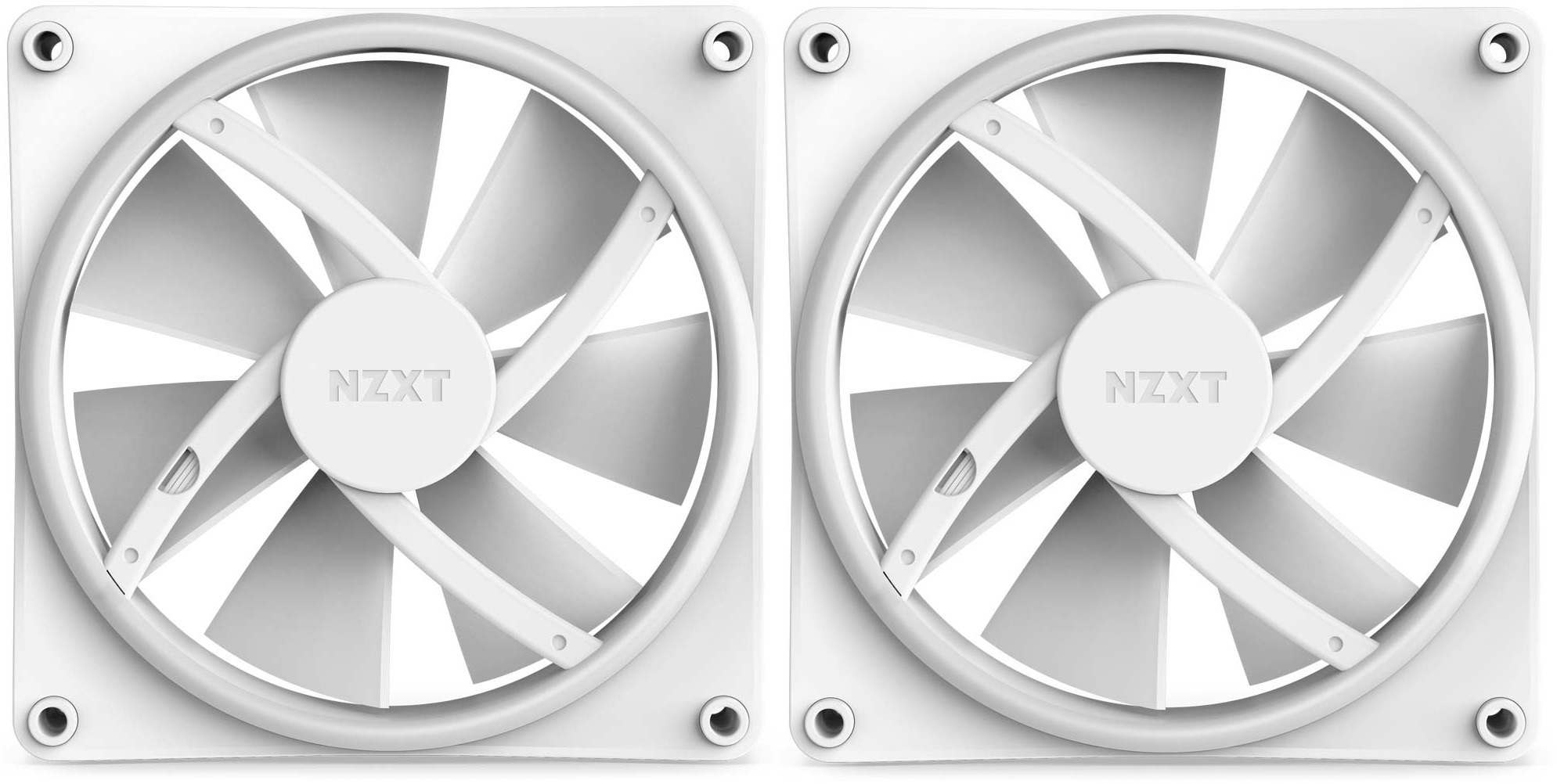 NZXT 入れもの気違い F140 RGB DUO Twin Pack White 140mmx2容器に並べる・白いこと RF-D14DF-W1